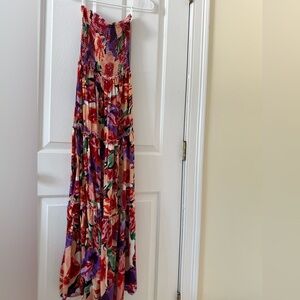 Abel the Label Multicolor Floral Smocked Dress